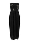 SWAYING 25 Early Autumn Floral Jacquard Tube Dress SW-SW25PF2L01C4-HEI Black